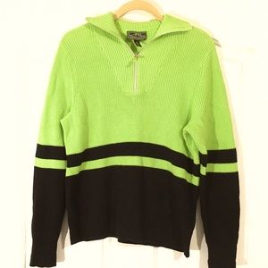 Ralph Lauren Active sweater with 1/4 front zipper. Size XL. Bright casua…